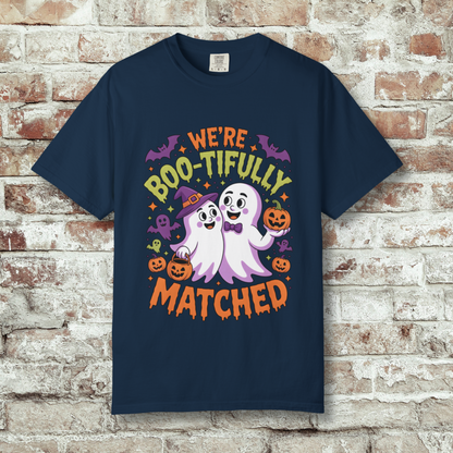 We're Boo-tifully Matched Couples Halloween Ghost T-Shirt