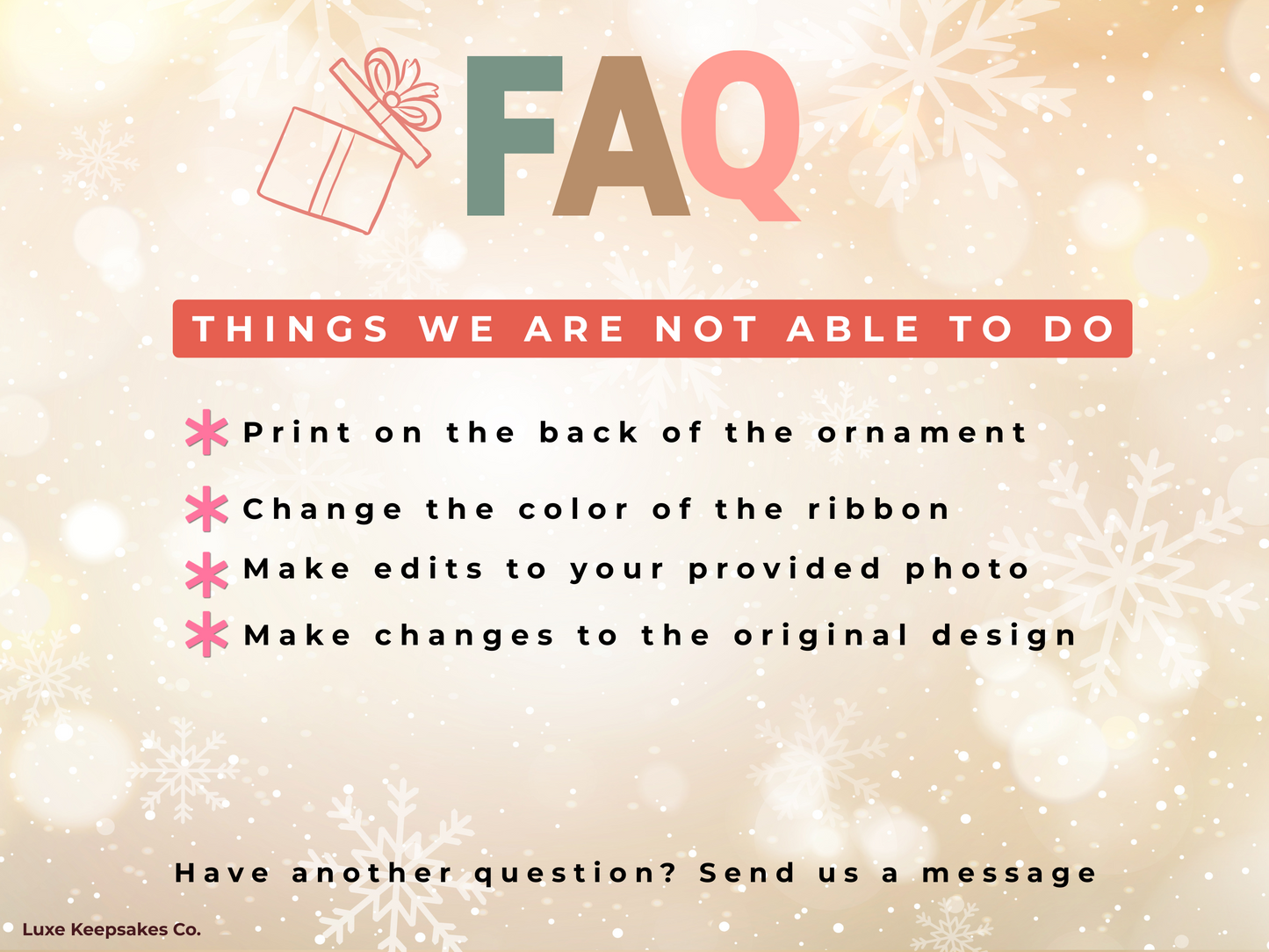 Personalized Teacher Ornament - Christmas Ornament for Teachers - Custom Name Gift