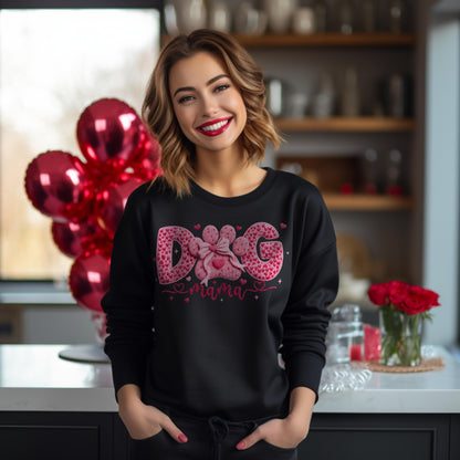 Coquette Dog Mama Sweatshirt — Cute Feminine Dog Mom Pullover