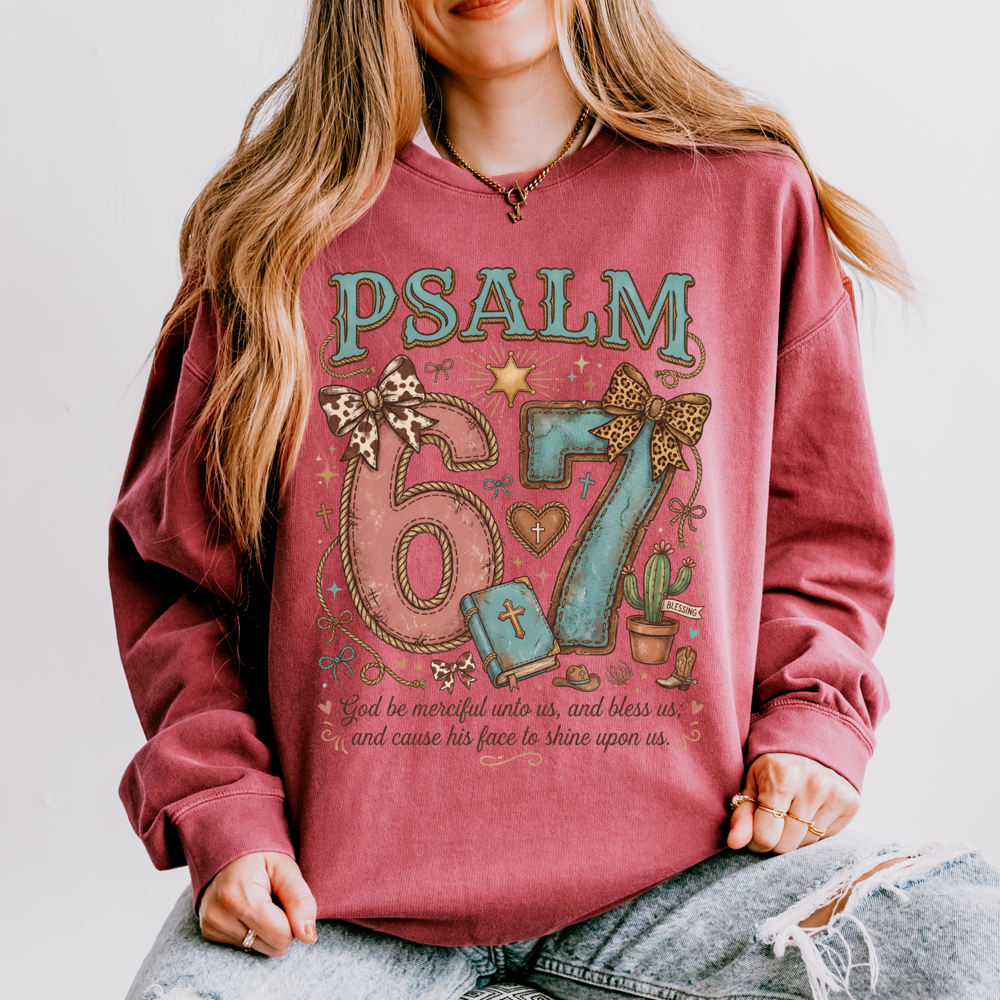 Christian Sweatshirt – Psalm 67 Faith Sweatshirt for Women & Men