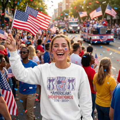 American Independence Sweatshirt – 250 Years 1776-2026 | Coquette Patriotic Sweatshirt |  America 250th Birthday Shirt