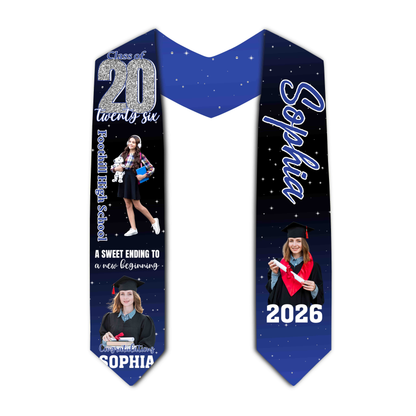 Personalized Graduation Sash with Photos
