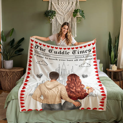 Anniversary gift coral fleece blanket