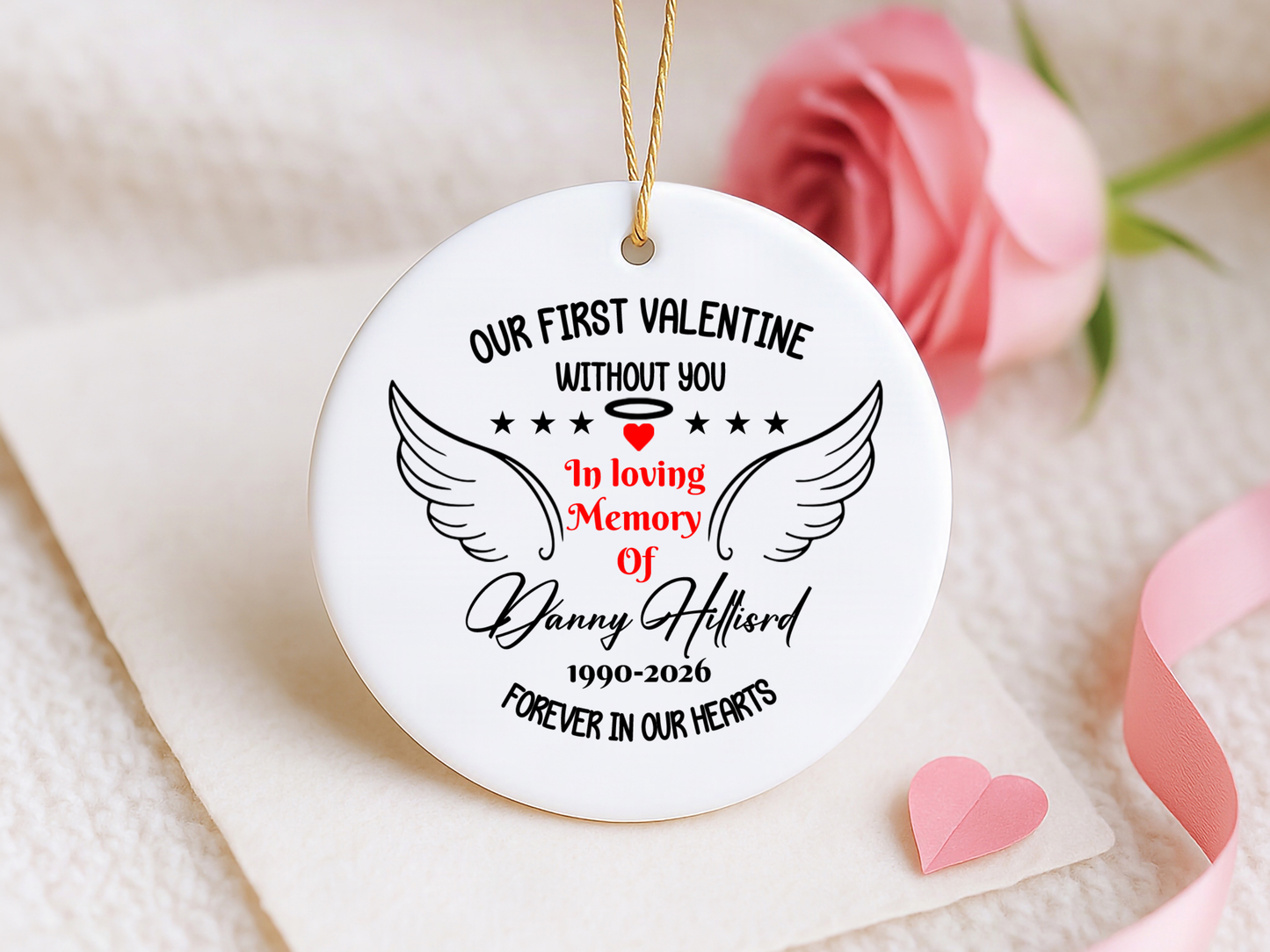 In Memory Of Ornament – Personalized Memorial Keepsake Ornament