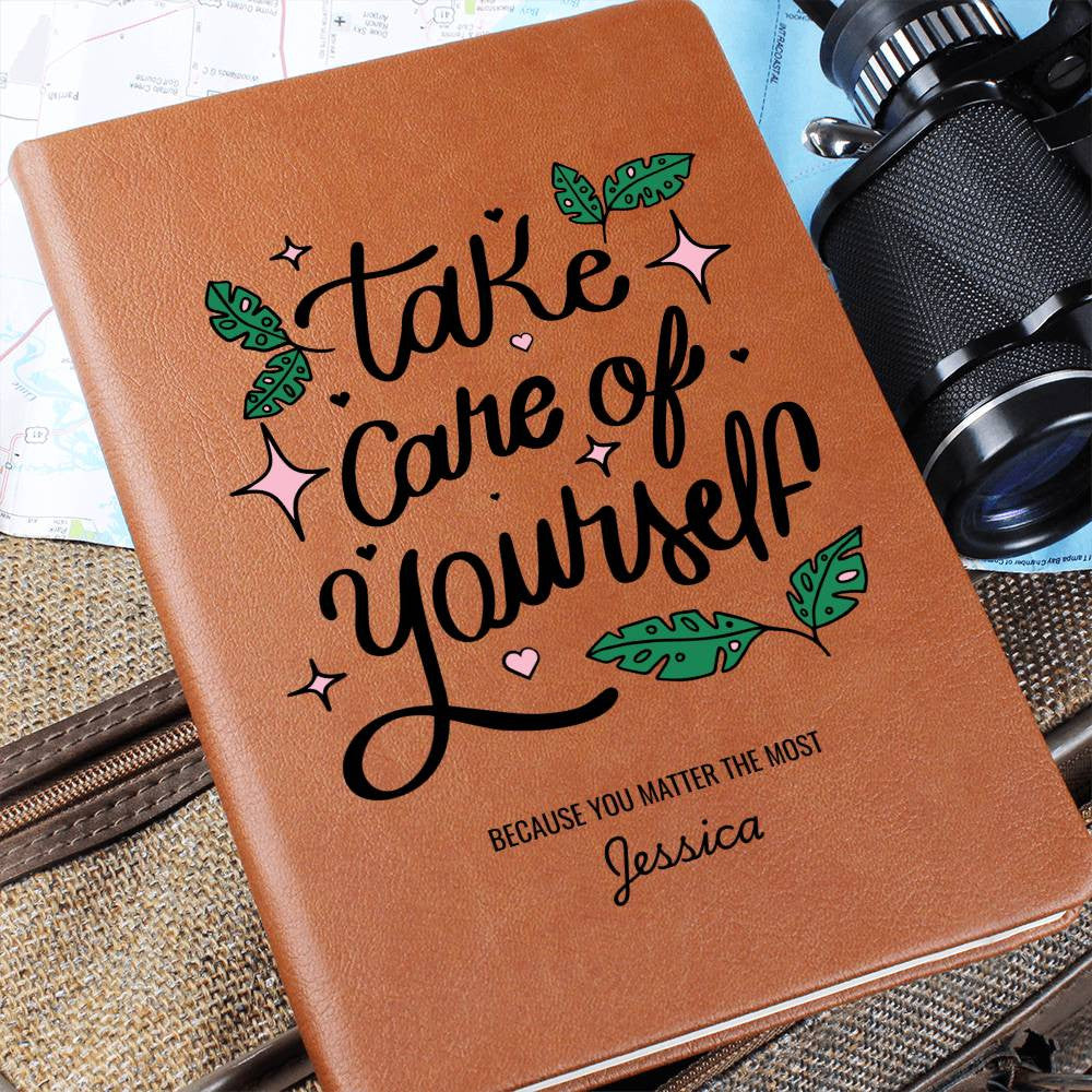 Personalized Leather Journal for Self-Care and Healing