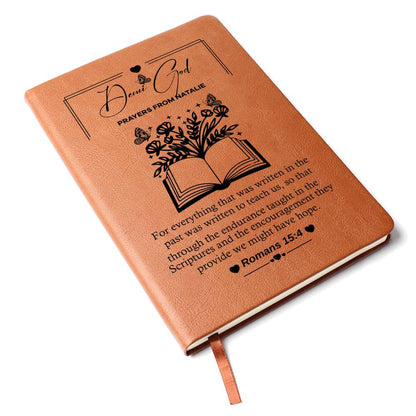 Personalized Custom “Dear God” Prayer Journal with Name – Faith, perfect for heartfelt reflections and divine whispers.