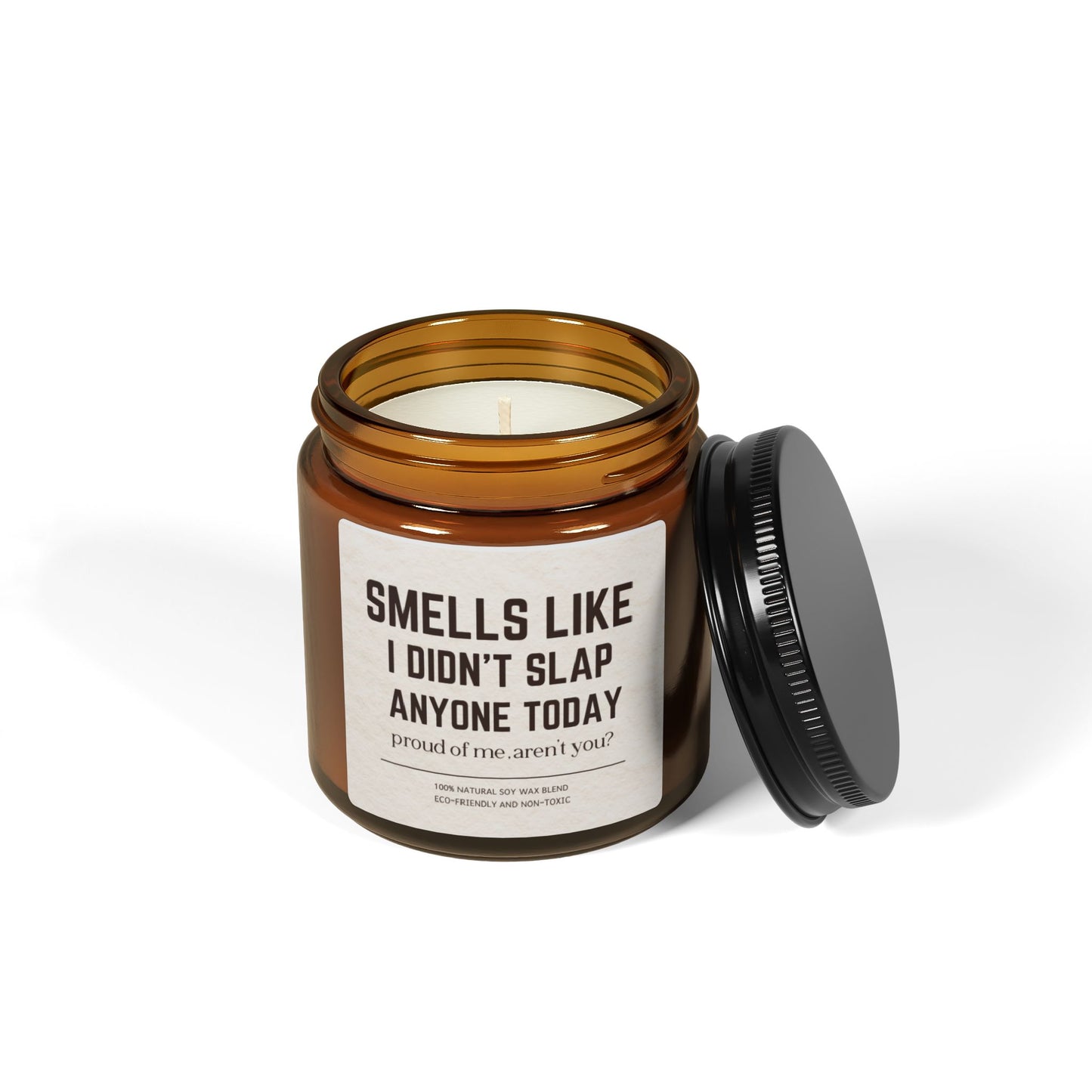 Funny Soy Candle for Surviving the Day Smells Like I Didn’t Slap Anyone