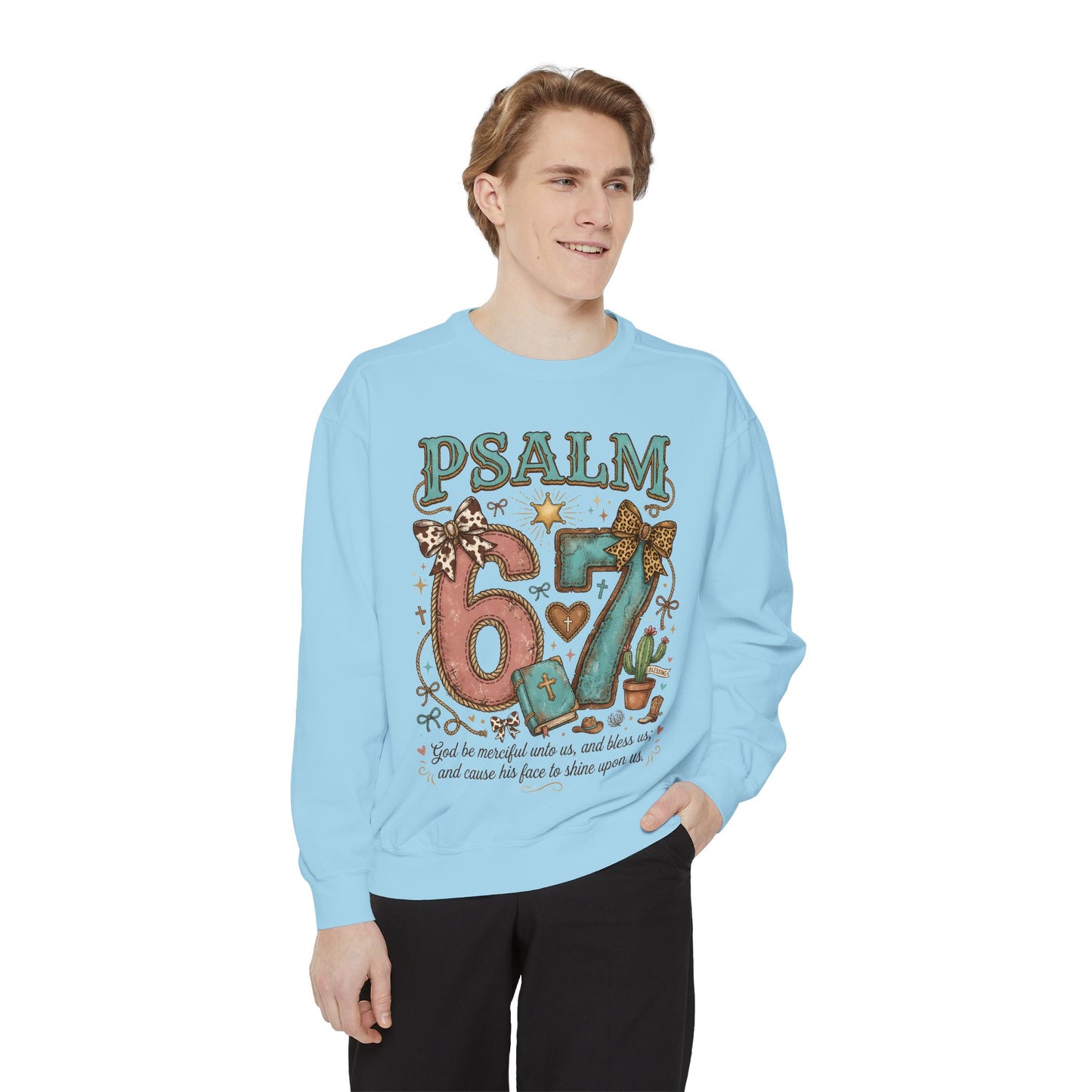 Christian Sweatshirt – Psalm 67 Faith Sweatshirt for Women & Men