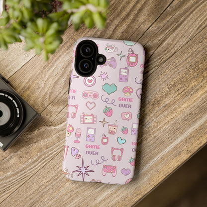 Kawaii Gamer Girl iPhone 16 Case – Cute Pastel Gaming-Themed Phone Cover for Girls