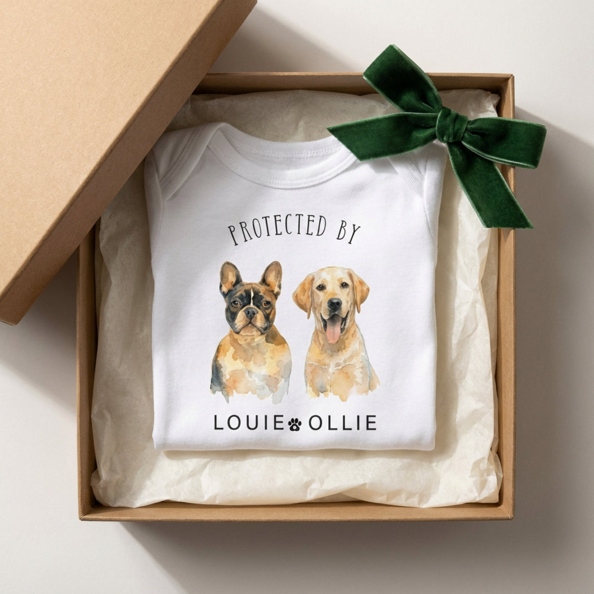 Personalized Baby Bodysuit with Pet Image, Custom Baby Onesie, Cute Newborn Gift, Animal Lover Infant Clothes, Unique Baby Romper