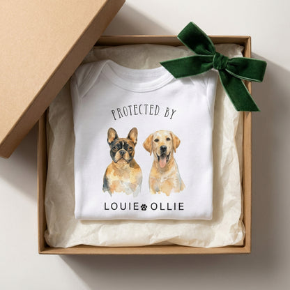 Personalized Baby Bodysuit with Pet Image, Custom Baby Onesie, Cute Newborn Gift, Animal Lover Infant Clothes, Unique Baby Romper
