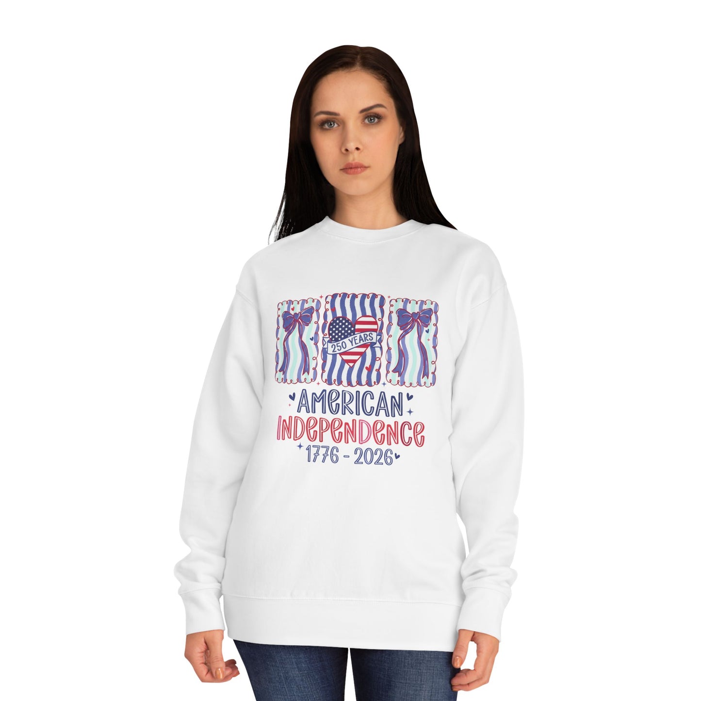 American Independence Sweatshirt – 250 Years 1776-2026 | Coquette Patriotic Sweatshirt |  America 250th Birthday Shirt