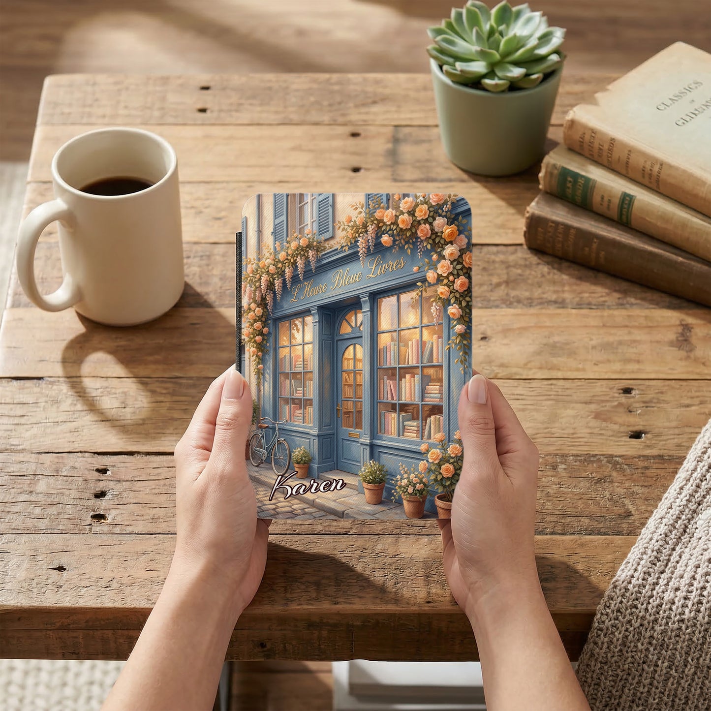 Book Lover Personalized Kindle Case – Custom Kindle Cover with Name | Protective E-Reader Case | Gift for Readers