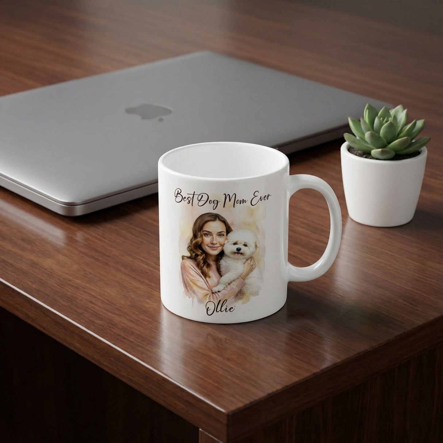 Personalized Dog Mom Mug, Custom Photo Gift, Best Dog Mom Ever Mug, Dog Lover Present, Gift for Her, Custom Name Mug, Pet Owner Gift