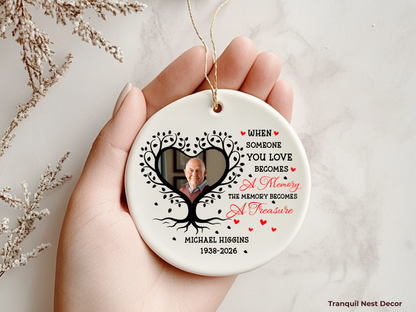 Remembrance Ornament – Personalized Photo Memorial Keepsake