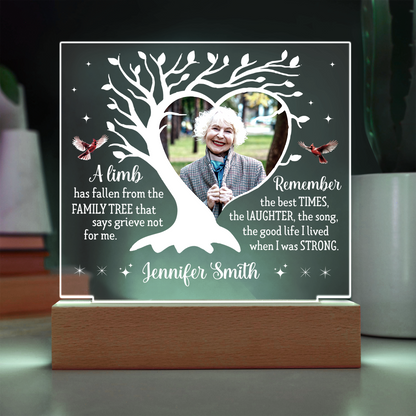 Personalized Memorial Acrylic Plaque with Photo & Name