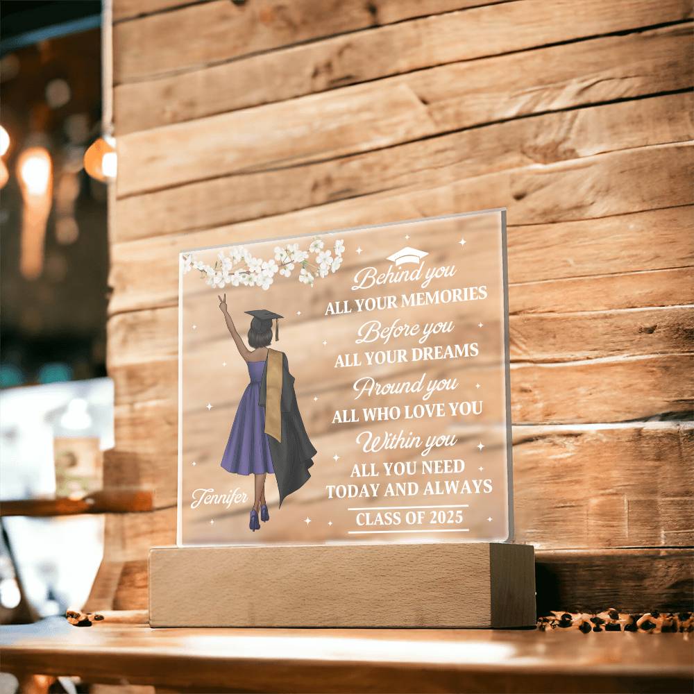 🎓 Custom Graduation Acrylic Plaque – Personalized Graduate Gift for Class of 2025
