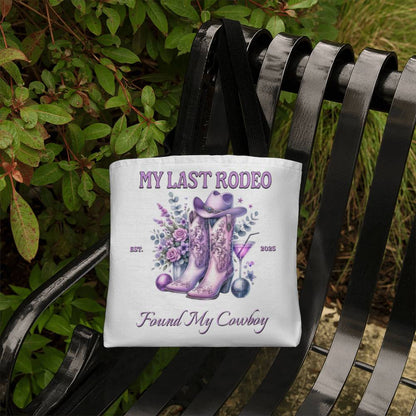 My Last Rodeo Tote Bag with Personalized  Name And date !