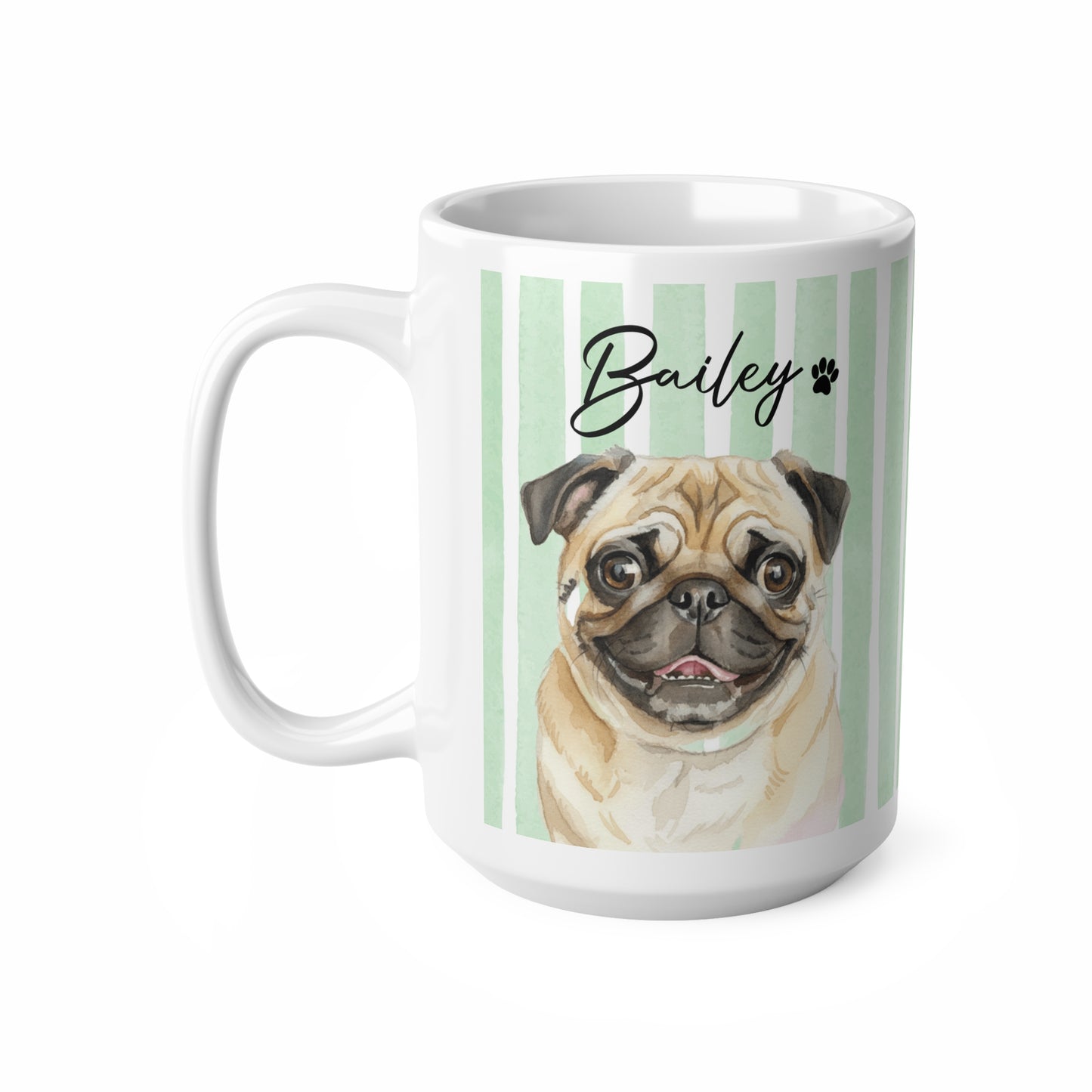 Personalized Pug Mug with Name