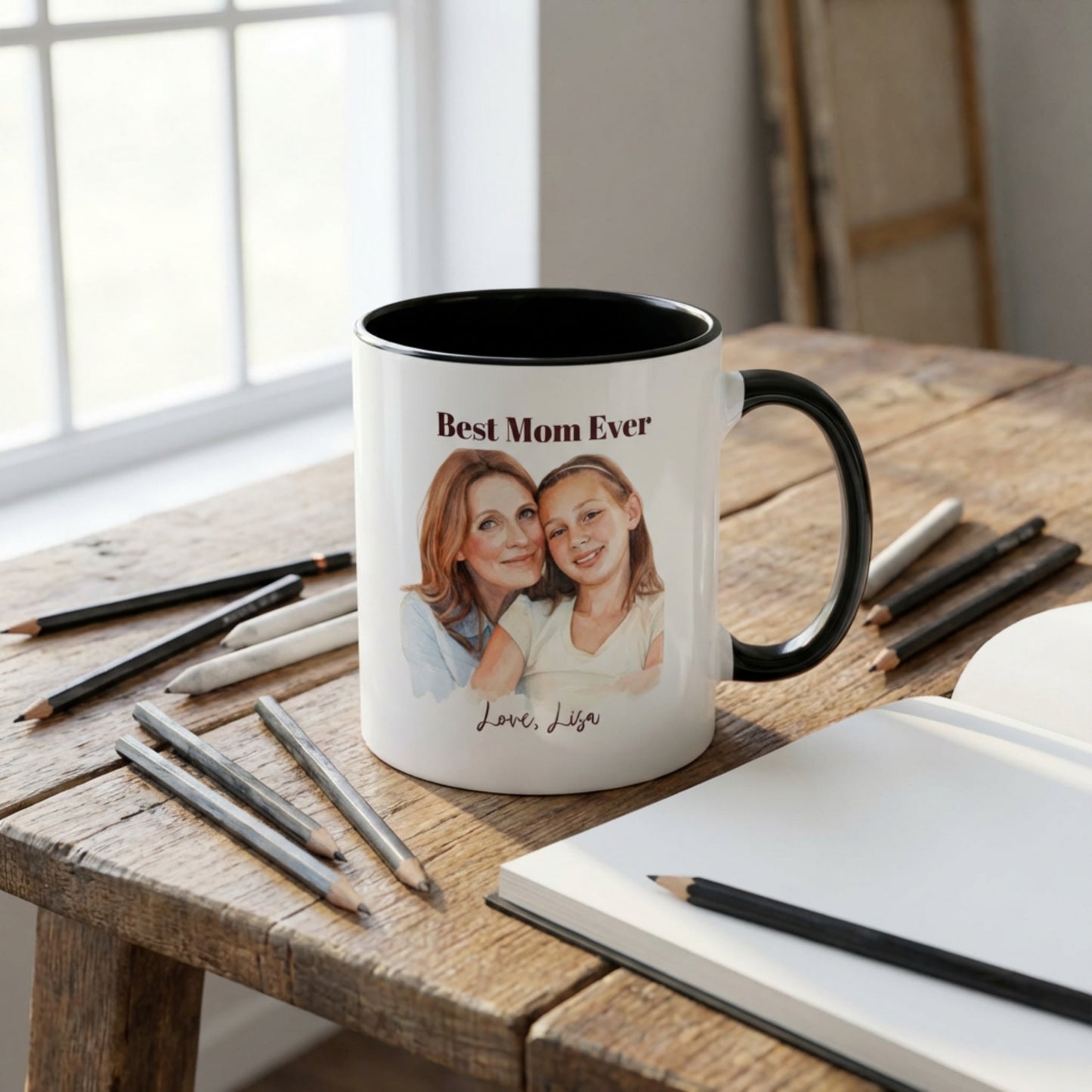 Personalized Custom Mug, Best Mom Ever Gift, Mother's Day Coffee Cup, Photo Mug, Personalized Gift for Mom, Custom Message Mug