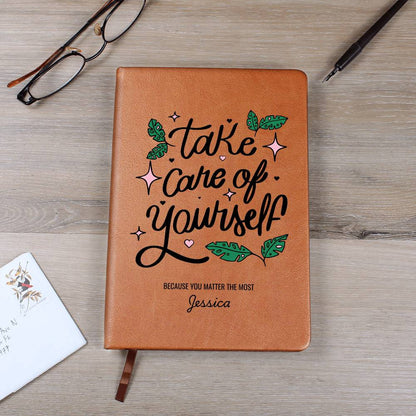 Personalized Leather Journal for Self-Care and Healing