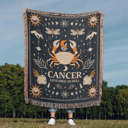 Zodiac Woven Blanket – Personalized Astrology Throw for Signs