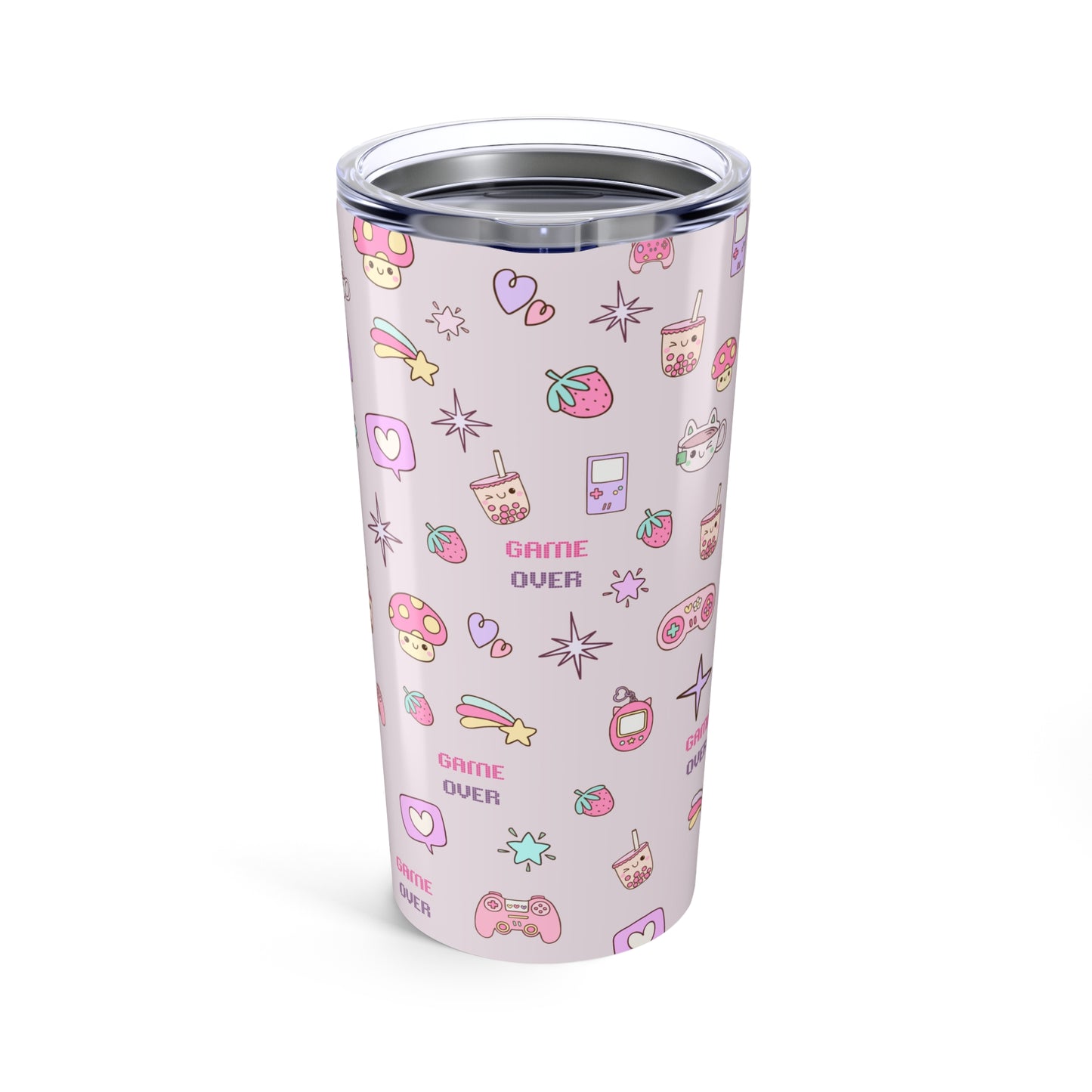 Kawaii Gamer Girl 20oz Tumbler – Cute Gaming-Themed Stainless Steel Cup for Kids