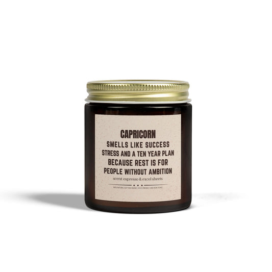 Funny Zodiac Candle for Capricorn - Sassy Birthday Gift