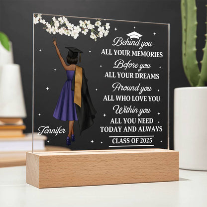🎓 Custom Graduation Acrylic Plaque – Personalized Graduate Gift for Class of 2025