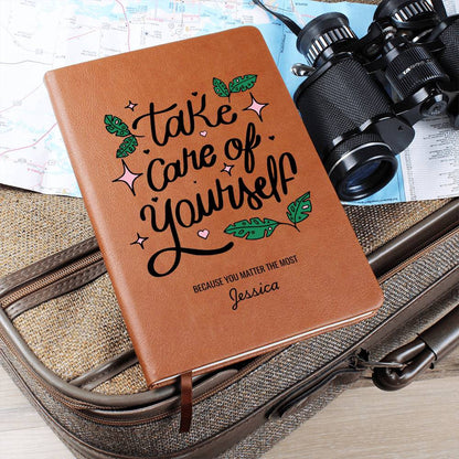 Personalized Leather Journal for Self-Care and Healing