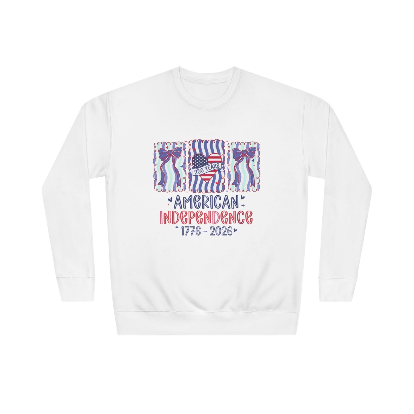 American Independence Sweatshirt – 250 Years 1776-2026 | Coquette Patriotic Sweatshirt |  America 250th Birthday Shirt