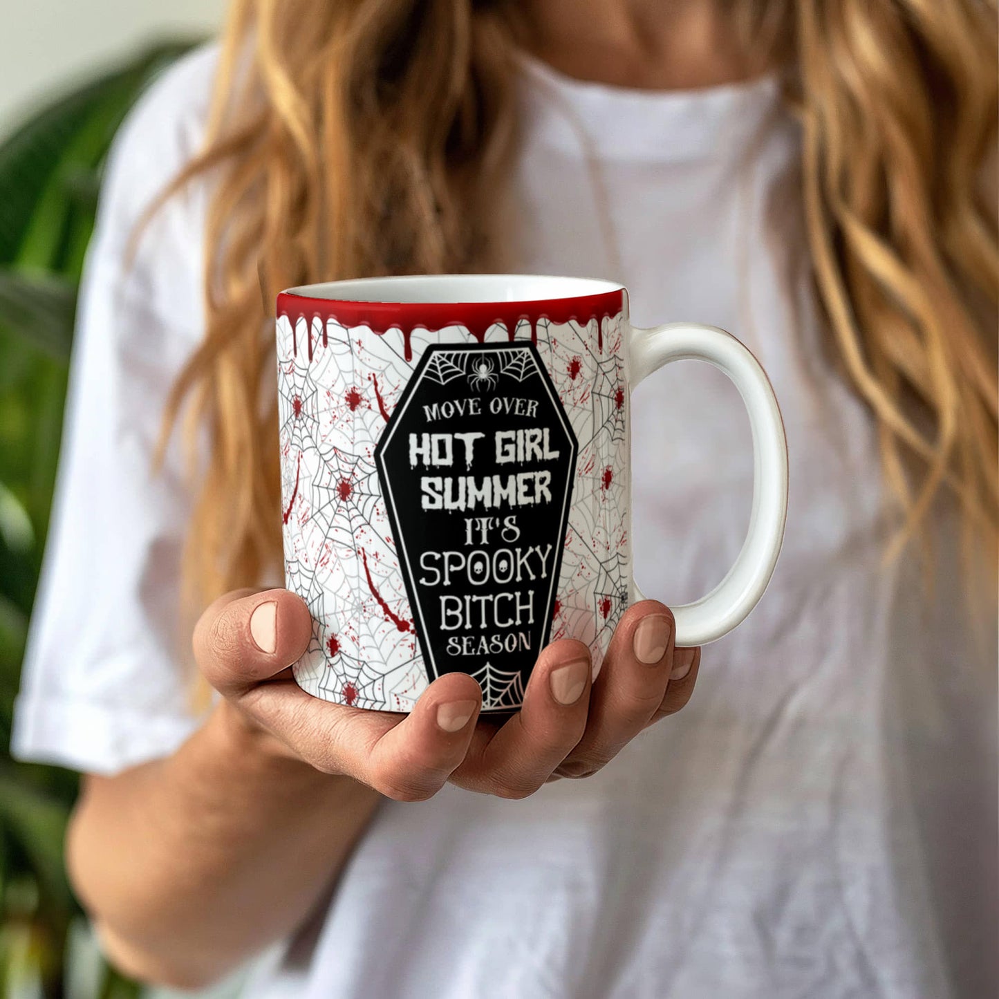 Personalized “Spooky Bitch Season” Halloween Mug – Custom Name