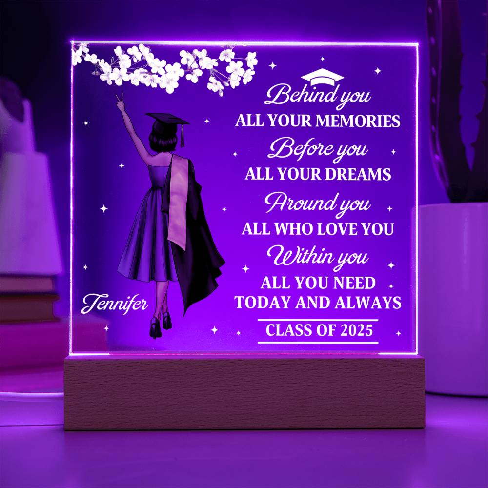 🎓 Custom Graduation Acrylic Plaque – Personalized Graduate Gift for Class of 2025