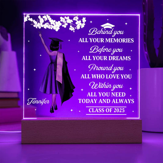 🎓 Custom Graduation Acrylic Plaque – Personalized Graduate Gift for Class of 2025