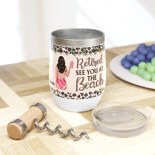See You at the Beach Chill Wine Tumbler