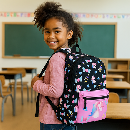 Magical Unicorn Backpack for Girls – Cute & Colorful School Bag with Rainbow Design