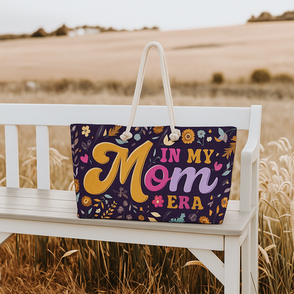 To My Mom "In My Mom Era” Floral Weekender Tote Bag