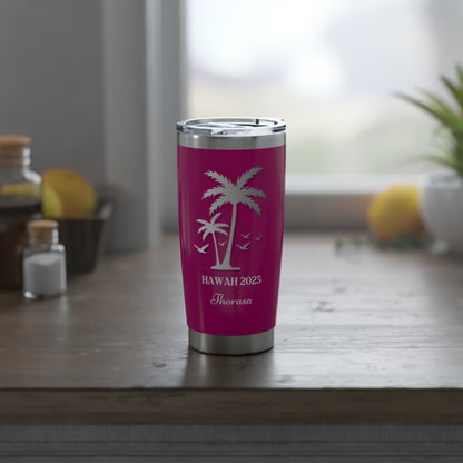 Custom Engraved Vagabond 20oz Travel Tumbler – Name, Date & Location