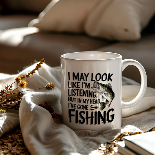 Wishin' I Was Fishin Coffee Mug for Every Sip Adventure