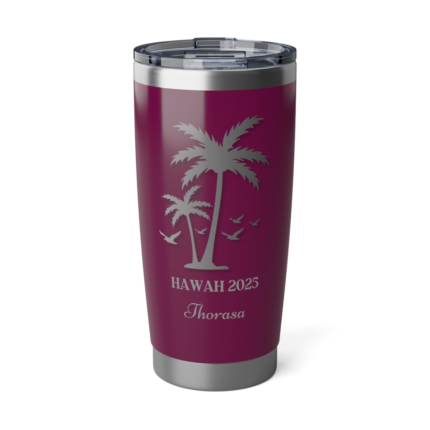 Custom Engraved Vagabond 20oz Travel Tumbler – Name, Date & Location