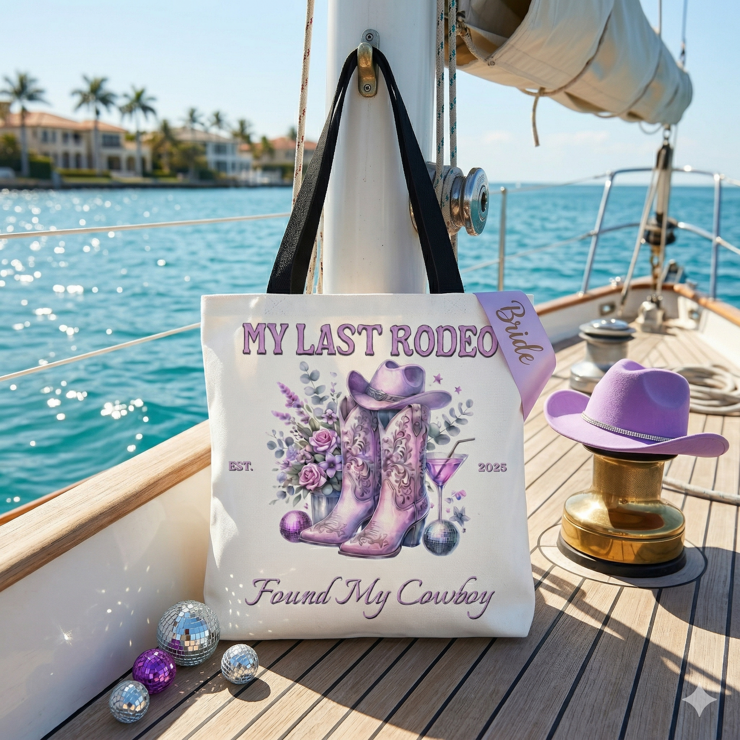 My Last Rodeo" Bachelorette Tote Bag – Found My Cowboy | Custom Year