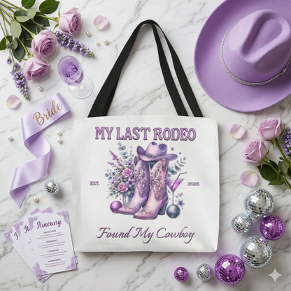 My Last Rodeo" Bachelorette Tote Bag – Found My Cowboy | Custom Year
