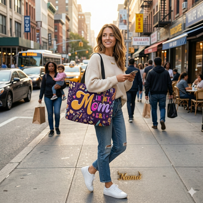To My Mom "In My Mom Era” Floral Weekender Tote Bag