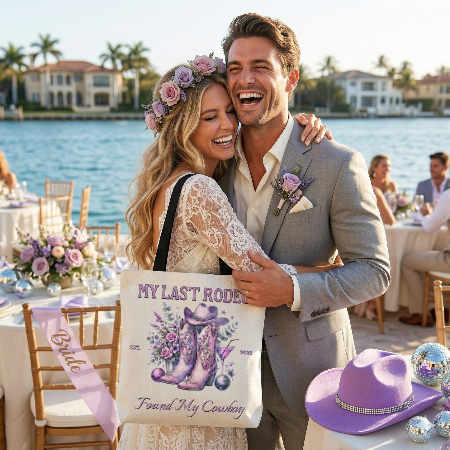 My Last Rodeo" Bachelorette Tote Bag – Found My Cowboy | Custom Year