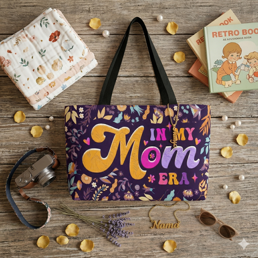 To My Mom "In My Mom Era” Floral Weekender Tote Bag