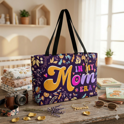 To My Mom "In My Mom Era” Floral Weekender Tote Bag