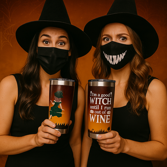Good Witch Until I Run Out of Wine – Halloween Travel  Vagabond 20oz Tumbler