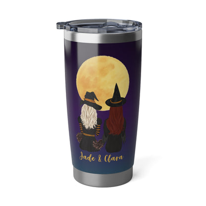 Personalized Witch Best Friend Tumbler – Funny Halloween Ghost Friends Cup