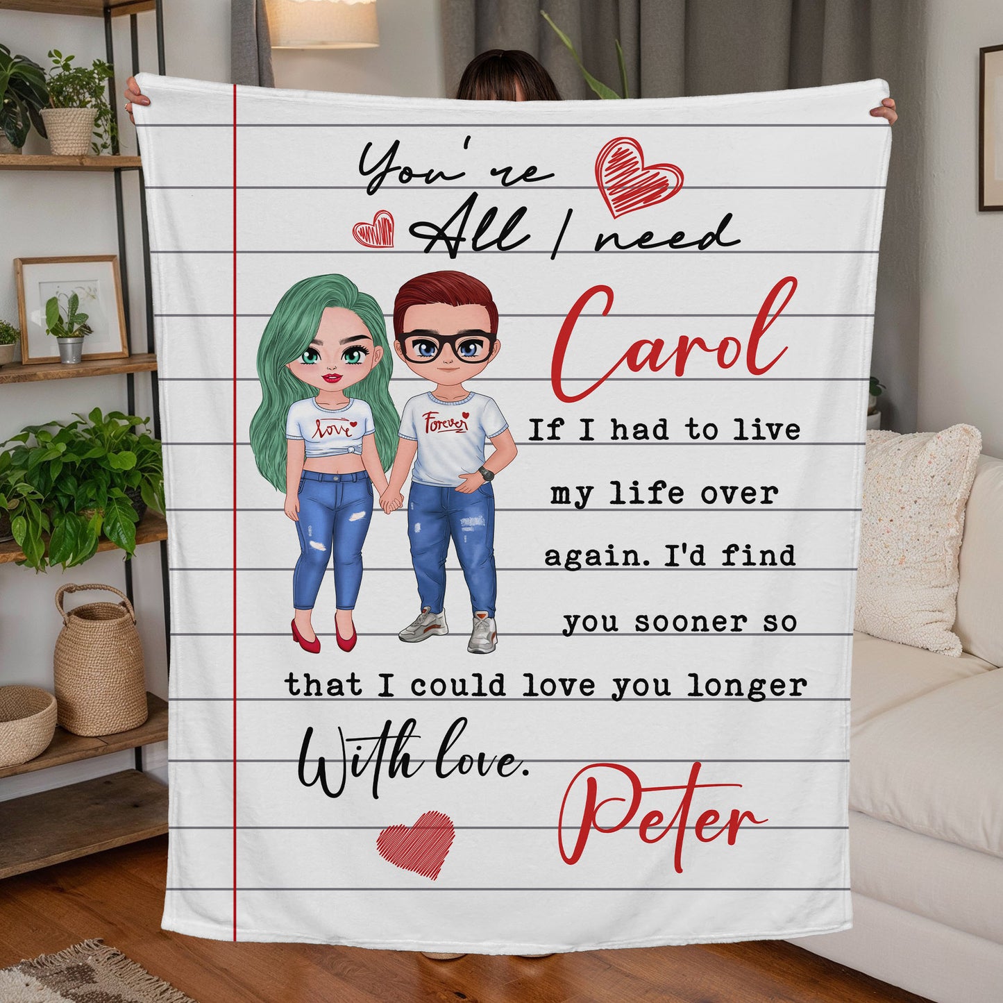 Romantic coral fleece throw blanket