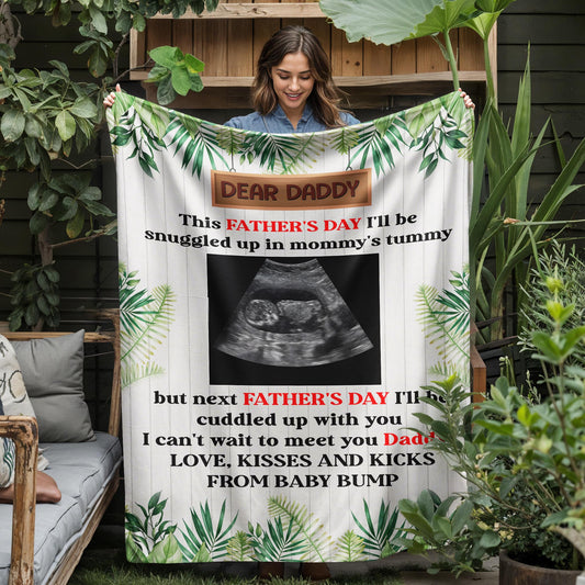 Custom Ultrasound Blanket – Father’s Day Gift from Baby Bump !
